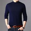 Camisolas masculinos Men Cashmere Sweater Outono Inverno Soft Warm Jersey Jumper Robe Hombre Pull Homme Hiver Pullover O-Gobes Nastidado E540