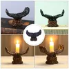 Doftlampor 1pc Creative Candlestick Ornament Dinner Table Candle Base Atmosphere Prop Prop