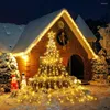 Strings Christmas Decoration Light 9x3.5CM 317LED Star String Tree Topper Fairy For Holiday Party Patio Gate