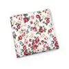 Fazzoletto floreale colorato 100 Hankie in cotone 24 cm Fazzoletto da taschino per feste casual da donna Accessorio per papillon da smoking J220816