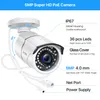 IP -camera's ZOSI H265 8CH 5MP POE Beveiligingssysteem Kit HD Outdoor Waterdichte CCTV Home Video Surveillance NVR Set 221022