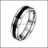 An￩is de casamento an￩is de casamento anel de a￧o inoxid￡vel design simples casal j￳ias de uni￣o de 4 mm de 6 mm de largura para homens e mulheres requi dhtum