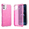 For Iphone 14 pro max Phone Cases Hybrid Armor Glitter Clear Rugged Sparkle Transparent shockproof protector back cover