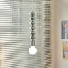 Lampade a sospensione Vento vintage creativo placcato argento semplice lampada da comodino camera da letto soggiorno lampadario nordico Bauhaus Haws candito