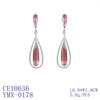 Boucles d'oreilles pendantes zircon cubique CZ goutte cristaux boucle d'oreille pour mariée fille bal fête bijoux CE10636