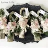 Dekorativa blommor Lychee Life 1st Natural Straw Woven Wove Wreath Ring Garland Christmas Diy Wedding Party Wall Decoration