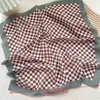 Ny 58x58cm tryck Linen Scarf Square pannband för kvinnor Små halsdukar Foulard Femme handduk Kvinnlig bandana -halsduk J220816