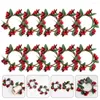 Decoratieve bloemen ringen Decor Deur Deur Kerst ornament Smallars ornamenten Berried Hangende kransen