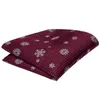Christmas Festival Bows 25Cm25Cm Silk Handkerchief Red Black Snowflake Pocket Square For Mens Party Chest Towel Hanky Gift J220816