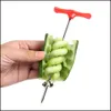 Narzędzia do warzyw owocowych Kreatywny spiralny nóż skrętu do ogórka marchwi owoce warzywne warzywa ręczne wałka stalowa śruba ze stali nierdzewnej DHH35