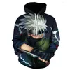 Moletom com capuz masculino tema anime impressão 3D moletom com capuz fashion criativo outono inverno pulôver com capuz