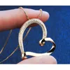 Colares pendentes Funmode charme adorável jóias de colar de coração para mulheres namorada atacado FN55