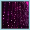 Party Decoration Para Sala Lights 3X2M Led Curtain Flasher Mantianxing Lighting String Decoration Lamp Eu Uk Us Au Plug Drop Deliver Dhv8O