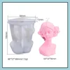 Ferramentas de artesanato Ferramentas de artesanato olhos fechados Girl Girl Sile Mold Aromaterapy Molds Gypsum