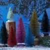 Christmas Decorations Durable Miniature Pine Tree Artificial Decorative Glitter Simulation Xmas Ornament