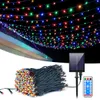 Outdoor Solar String Fairy Light 100M 1000 LED Ghirlanda impermeabile Grande pannello solare Lampada a carica rapida per la decorazione del giardino di Natale