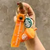 Keychains Creative Threedimensional Linda llave de t￩ llave estrella Dad Coffee Caf￩ Caf￩ Accesorios de autom￳viles PVC Decoraci￳n de pasteles Caja ciego Peque￱o regalo al por mayor