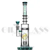 12 inches hookah Glass Bong Oil Dab Rig Bongs Water Pipes Bubbler smoking honeycomb perc Pipe Rigs Quartz Banger wax heady birdcage diffuser Percolator