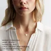 Hanger kettingen parelschijf ronde choker 316L roestvrijstalen ketting wafel voor vrouwen meisjes minimalistische eenvoudige mode sieraden