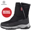 GAI Botas Inverno Mens Caminhadas Casal Neve Plus Veet Quente Zíper Lateral Ao Ar Livre Casual Resistência Curta Homens Sapatos de Algodão 221022