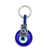 Creative Glass Tassel Devil's Eye Caychain Пара мода Evil Eye Coomains подвесные ювелирные аксессуары подарок