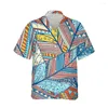 Chemises décontractées pour hommes Jumeast 3d abstrait plume de paon imprimé chemise hawaïenne Harajuku mode masculine à manches courtes pour hommes Blouses Streetwear
