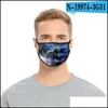 Masques de créateurs Anti Haze Tissu Masque réutilisable Mascarilla Lavable Respirateur Science Fiction Impression Soie glacée Traviolet Preuve 2 Dhzmp