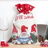 Santas Sacks Sacs cadeaux de Noël Gnomes Décorations de fête festive Noël Enfants Candy Goodie Bag Bouquet Sackcloth Cordon Bundle Pouch BBB16