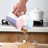 Bottiglie di stoccaggio 2/3/4 griglie rotante in plastica scatola dispenser per cereali da cucina contenitore per riso per alimenti farina di grano bottiglia vaso