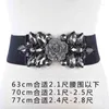 Belts Rhinestone Belt Full Crystal Wide Waistband Decorated Female Body Sculpting Band Designer Elastic Women SD10