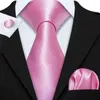 Heren tie zakdoek tie manchetingen set mode zwart voor man das feest man cadeau trouwjurk accessoires groothandel j220816