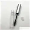 Förpackningsflaskor Mascara Förpackningsflaskor utgör tom rörplast med ögonfransstavborste 10 ml transparent bärbar 1 55HY F1 DROP D DHQGS