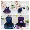 Hondenkleding Pet Princess Jurken Apparel Dog Cat Zomer schattige jurk honden Zoete puppy bruiloft rokken 426 V2 Drop levering 2022 Home GA DH7XD