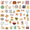 50pcs/Lot Bohemian Style Stickers Waterproof No-Duplicate Stickers Guitar Bicycle Suitcase Water Bottle Helmet Car Decals Kids Gifts Toys BP371