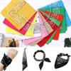 2021 Headband Unisex Fashion Cotton Bandana Square Scarf For Women Men Headband Headwear Double Sided Head Wrap Hair Accessories J220816