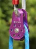 Cords Slings and Webbing Climbing Harnesses XINDA Rock Pulley Fixed Sideplate Single Sheave Outdoor Survival Tool High Altitud Traverse Hauling Ge 221021