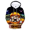 Sweats à capuche pour hommes Sweat à capuche de haute qualité Halloween 3D Harajuku Street Sweat-shirt confortable Costume Automne Hip Hop Sportswear Pull