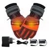 Ski Gloves USB Electric Heated 4000 MAh Rechargeable Battery Powered Hand Warmer For Hunting Fishing Skiing Motorcycle Cycling WO 221020