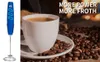 Leche Frother Handheld Foam Maker para Lattes Batir la batidora Coffee Coffee Mini Foamer Cappuccino Frappe Matcha Fast Hot Choc Blender potente