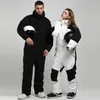 Skiing Suits Men Women Ski Jumpsuit Suit Windproof Waterproof Snowboarding 2022 Winter Warm Male Female Jacket Pants