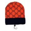 Beanie/Skull Caps Designer Winter Knitted Beanie Woolen Hat Women Chunky Knit Thick Warm faux fur pom Beanies Hats Female Bonnet 15 colors