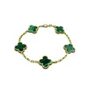 Classic Fashion 4 Leaf Clover Bracelets Bracelets Brangle Chain 18k Gold Agate Shell Motherofpearl для Womengirls Linkd1to A197463853