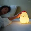 Night Lights Cute Chicken Led Light House Ambience Lamp Usb Charging Desk Home Decoration Table Birthday Gift