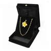 Watch Boxes Velvet Necklace Pendant Trinket Box Jewelry Black Brand Luxurious Rings Earrings Gift Case