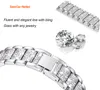 Women Jewelry Bling Diamond Actions مع أحزمة معدنية بديلة للهينستون لـ Apple Watch Band 38mm 40mm 41mm 42mm 44mm 45mm Iwatch Series 8 7 6 5 4 3 2 1 Smartwatch Band