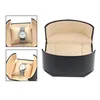 Watch Boxes Men Retro Single Portable Travel Storage Case Interior Cushioned Jewelry Organizer