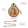 Pocket Watches Sculpted Engraved Old Man Ancient Quartz Watch Men Pendant FOB Clock Necklace With 80cm/30cm Chain