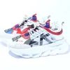 Designer Luxury Casual Shoes Top Chain Reaction Wild Jewels Link Trainer Skor Sneakers EUR 35-46