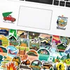 50Pcs Outdoor Hiking Camping Adventure Nature Stickers Pack Car Bike Luggage Sticker Laptop Skateboard Motor Water Bottle Decal BP617