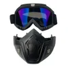Ski Goggles Mężczyźni Kobiety maska ​​śnieżne ing goggs wiatroodporne okulary ochronne Motocross Bezpieczeństwo cykliczne z filtrem jamy ustnej L221022